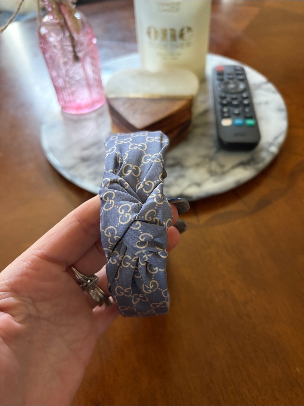 Gucci Blue GG Knot Headband
